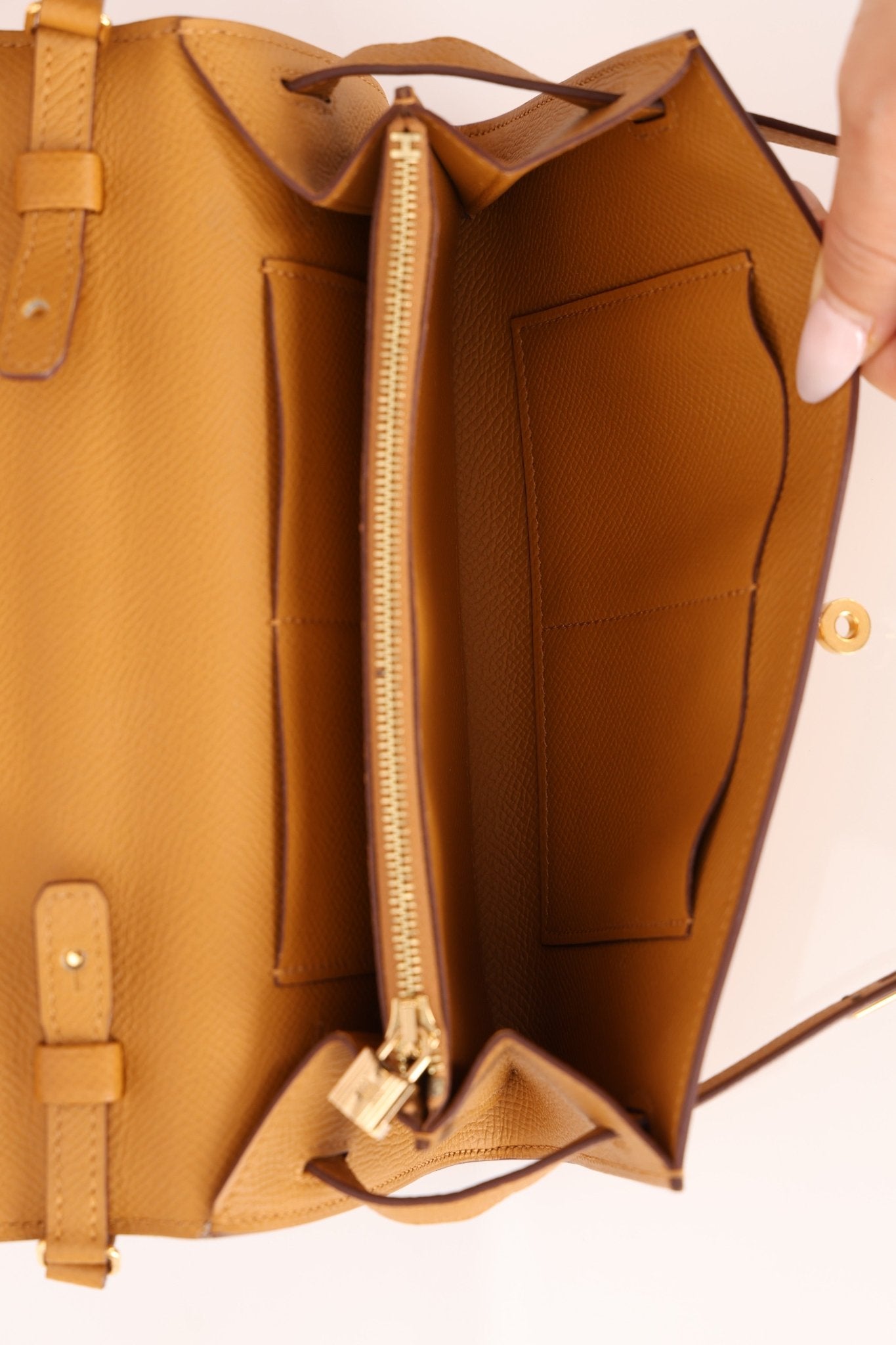 Hermès 2020 Sesame Epsom Kelly To Go GHW - FashioNica