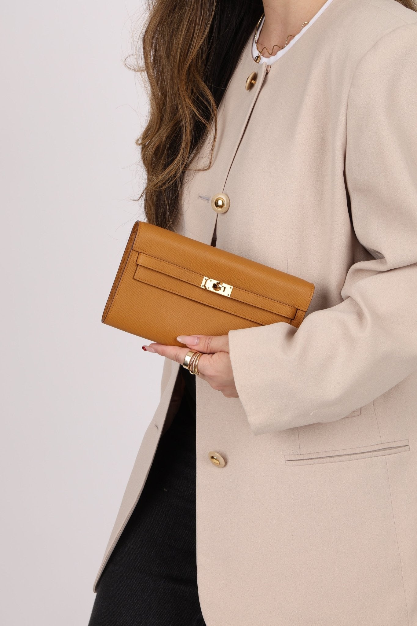 Hermès 2020 Sesame Epsom Kelly To Go GHW - FashioNica