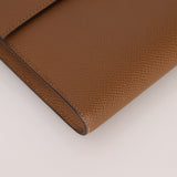 Hermès 2021 Beige De Walmer Epsom Clic Wallet on Strap GHW - FashioNica