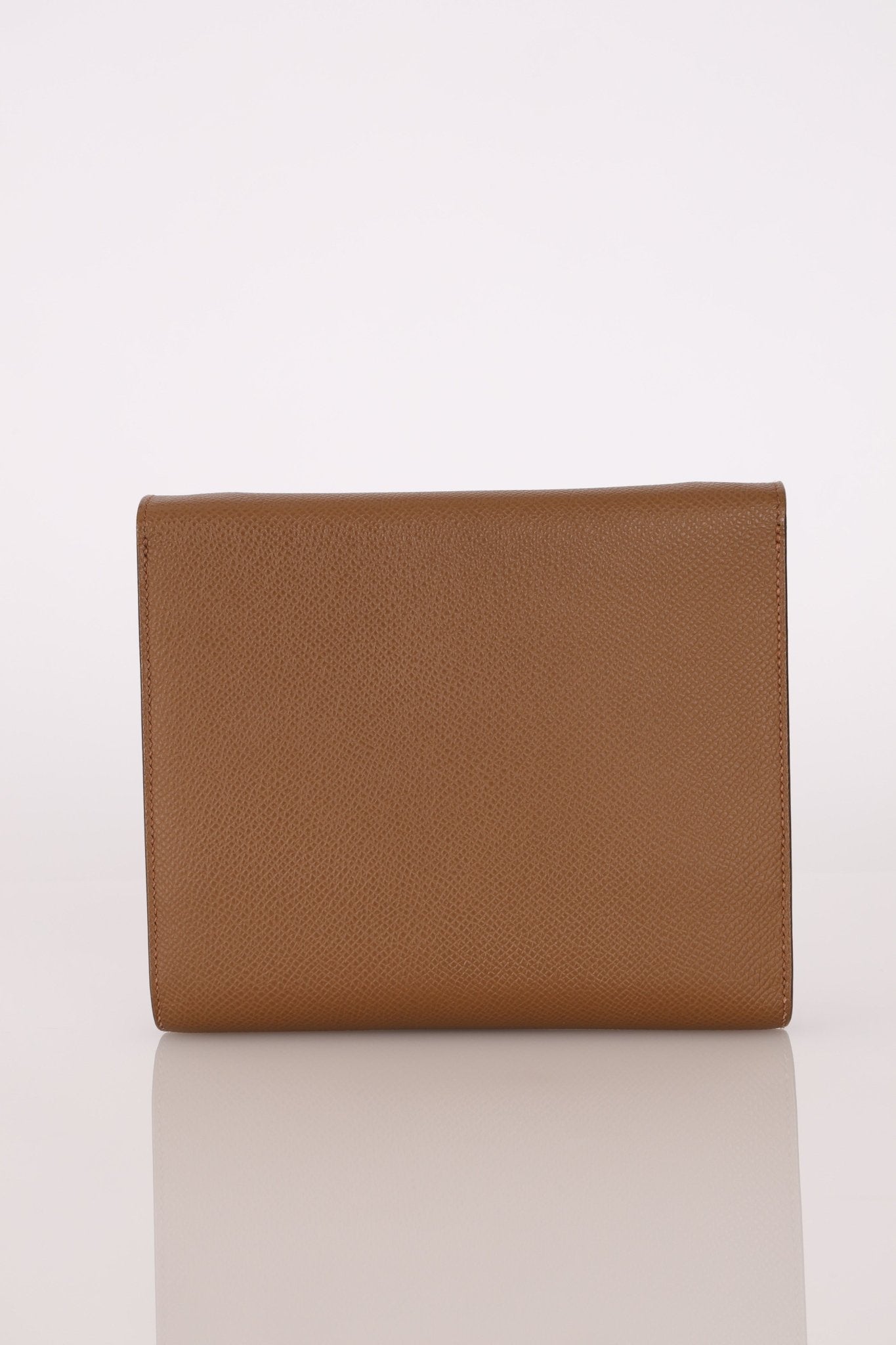 Hermès 2021 Beige De Walmer Epsom Clic Wallet on Strap GHW - FashioNica