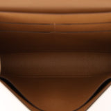 Hermès 2021 Beige De Walmer Epsom Clic Wallet on Strap GHW - FashioNica