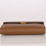 Hermès 2021 Beige De Walmer Epsom Clic Wallet on Strap GHW - FashioNica