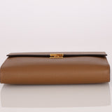 Hermès 2021 Beige De Walmer Epsom Clic Wallet on Strap GHW - FashioNica