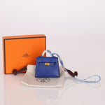 Hermès 2021 Bleu Electrique Tadelakt Micro Twilly Kelly GHW - FashioNica