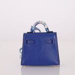 Hermès 2021 Bleu Electrique Tadelakt Micro Twilly Kelly GHW - FashioNica