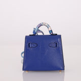 Hermès 2021 Bleu Electrique Tadelakt Micro Twilly Kelly GHW - FashioNica