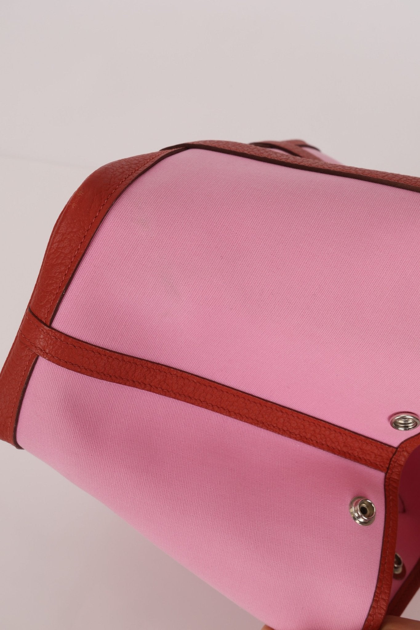Hermès 2021 Bubblegum Toile Militaire Vache Country Garden Party 30 - FashioNica