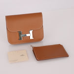 Hermès 2021 Constance Slim Wallet w/ zip cardholder w/ chain - FashioNica