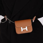 Hermès 2021 Constance Slim Wallet w/ zip cardholder w/ chain - FashioNica