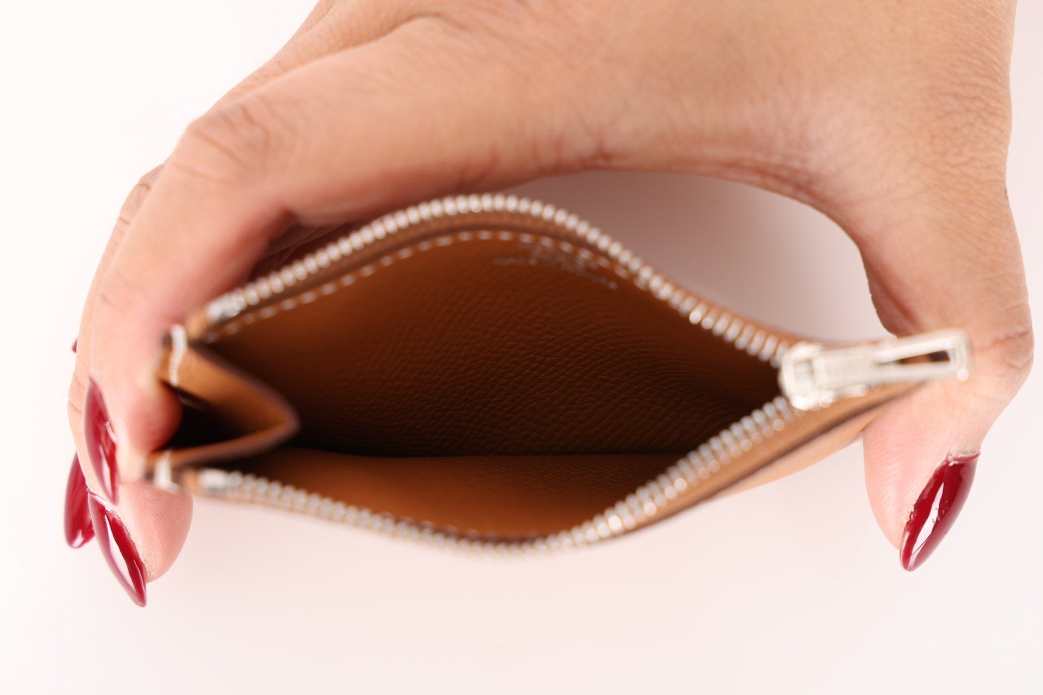 Hermès 2021 Constance Slim Wallet w/ zip cardholder w/ chain - FashioNica