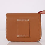 Hermès 2021 Constance Slim Wallet w/ zip cardholder w/ chain - FashioNica