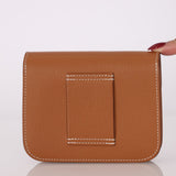 Hermès 2021 Constance Slim Wallet w/ zip cardholder w/ chain - FashioNica