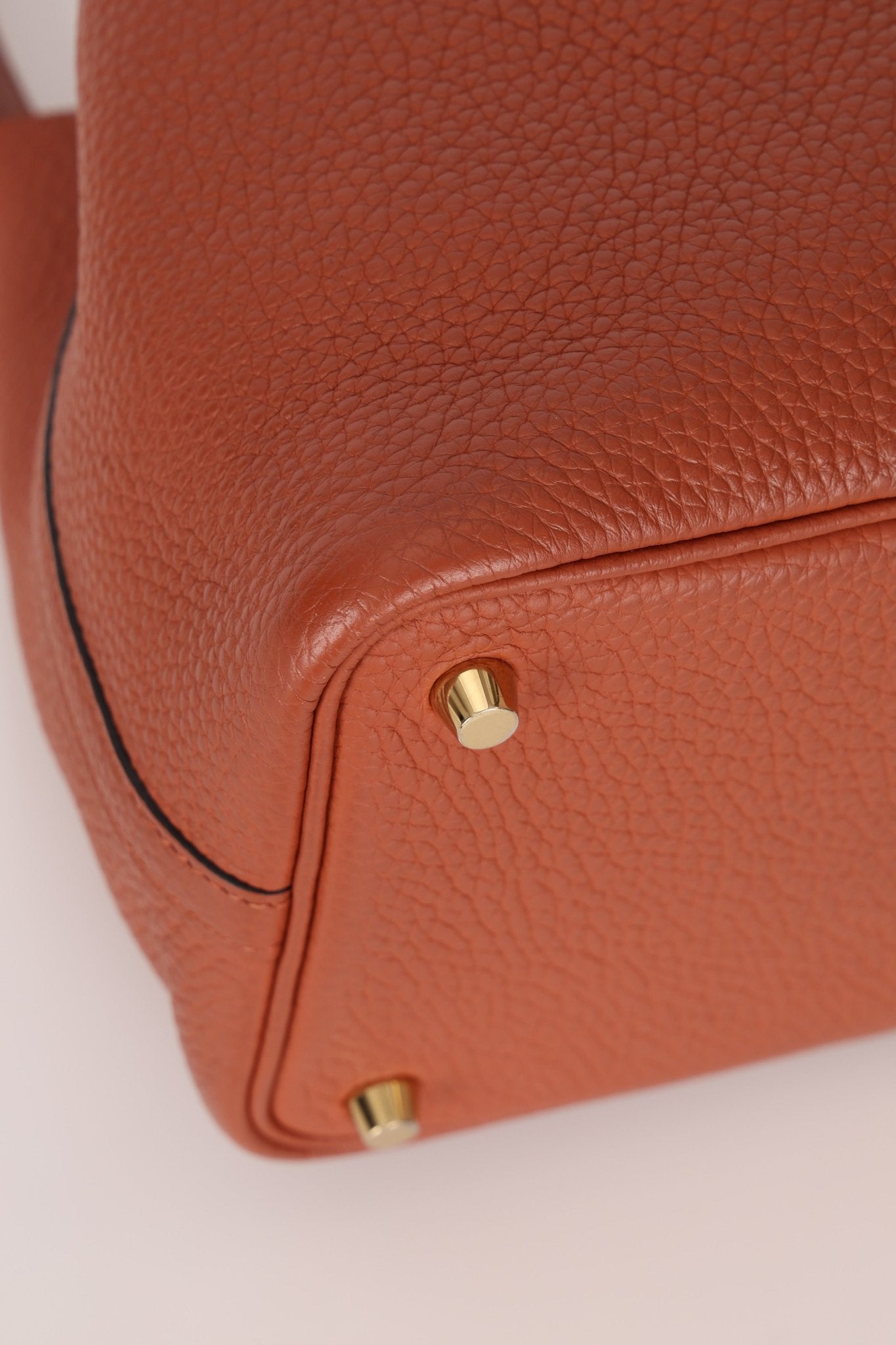 Hermès 2021 Marron d'Inde Clemence Picotin 18 GHW - FashioNica