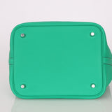 Hermès 2021 Menthe/Vert Vertigo Clemence Picotin Matte Alligator Touch 22 PHW - FashioNica