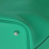 Hermès 2021 Menthe/Vert Vertigo Clemence Picotin Matte Alligator Touch 22 PHW - FashioNica