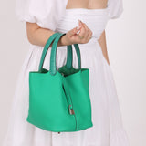 Hermès 2021 Menthe/Vert Vertigo Clemence Picotin Matte Alligator Touch 22 PHW - FashioNica