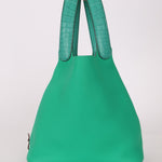 Hermès 2021 Menthe/Vert Vertigo Clemence Picotin Matte Alligator Touch 22 PHW - FashioNica