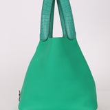 Hermès 2021 Menthe/Vert Vertigo Clemence Picotin Matte Alligator Touch 22 PHW - FashioNica