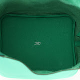 Hermès 2021 Menthe/Vert Vertigo Clemence Picotin Matte Alligator Touch 22 PHW - FashioNica