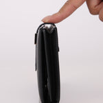 Hermès 2021 Noir Epsom and Alligator Bearn Touch Wallet - FashioNica