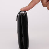 Hermès 2021 Noir Epsom and Alligator Bearn Touch Wallet - FashioNica