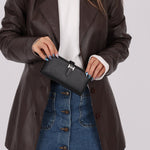 Hermès 2021 Noir Epsom and Alligator Bearn Touch Wallet - FashioNica