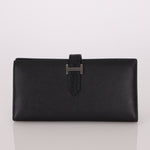 Hermès 2021 Noir Epsom and Alligator Bearn Touch Wallet - FashioNica
