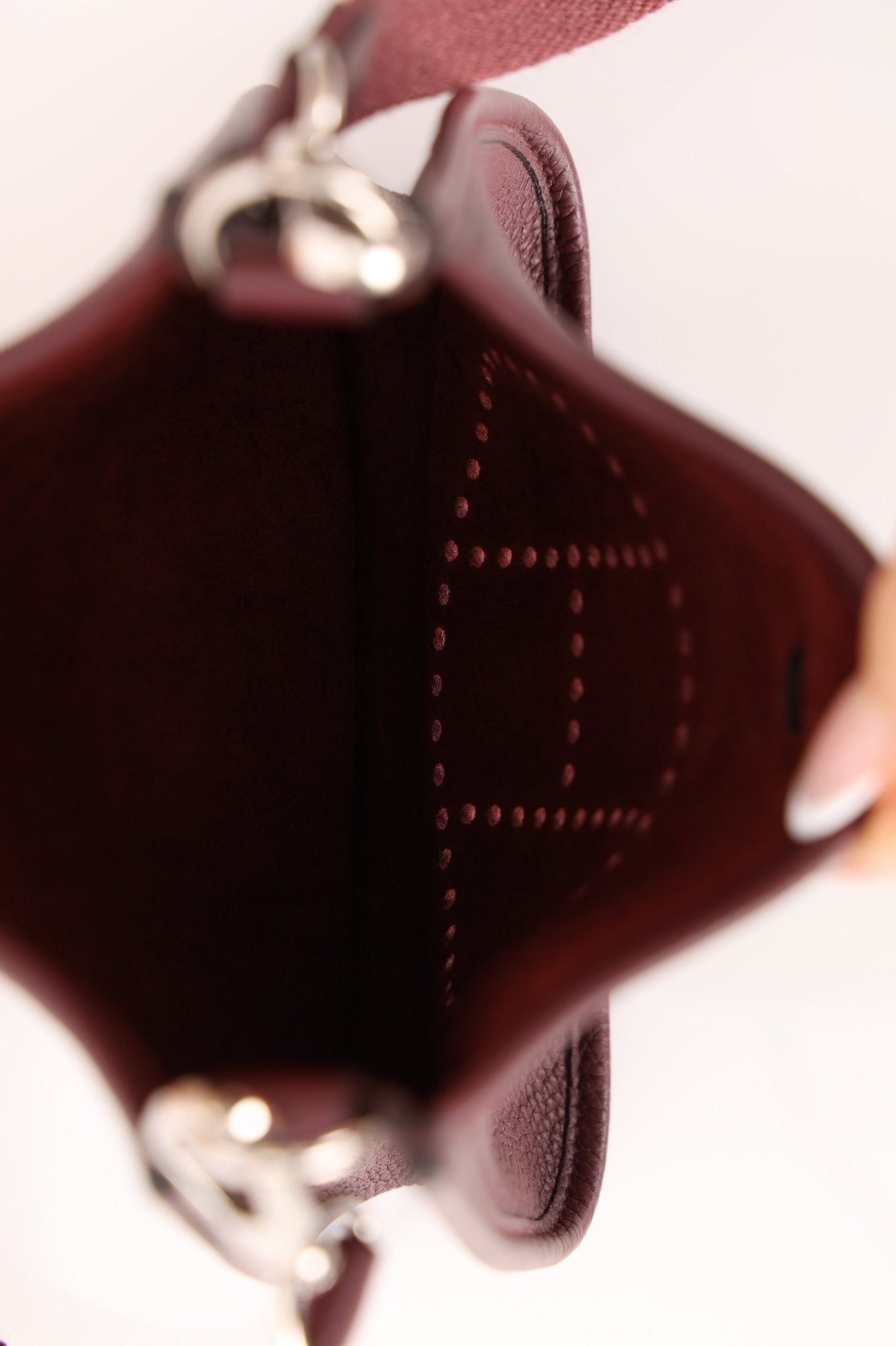 Hermès 2021 Rouge Sellier Clemence Evelyne TPM PHW - FashioNica