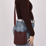 Hermès 2021 Rouge Sellier Clemence Evelyne TPM PHW - FashioNica