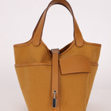 Hermès 2021 Sesame Cargo Picotin 18 PHW - FashioNica