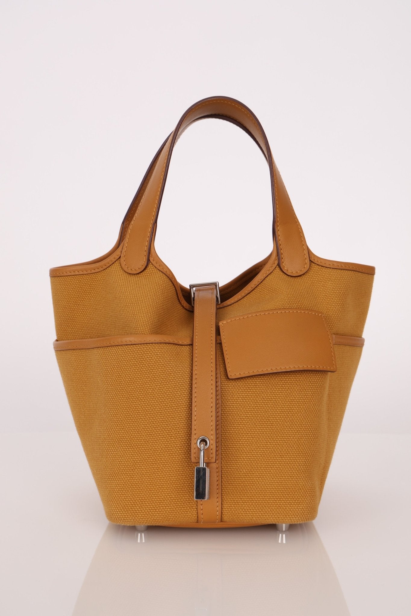 Hermès 2021 Sesame Cargo Picotin 18 PHW - FashioNica