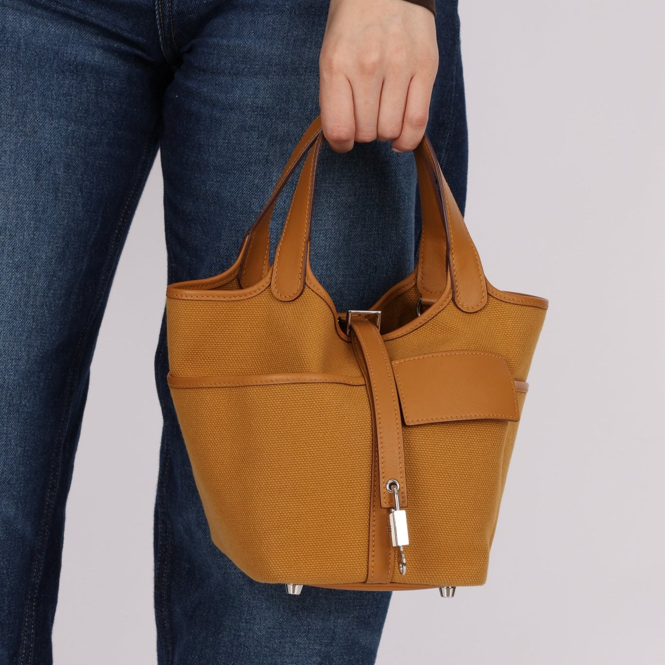 Hermès 2021 Sesame Cargo Picotin 18 PHW - FashioNica