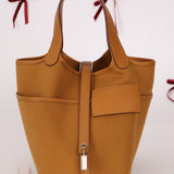 Hermès 2021 Sesame Cargo Picotin 18 PHW - FashioNica