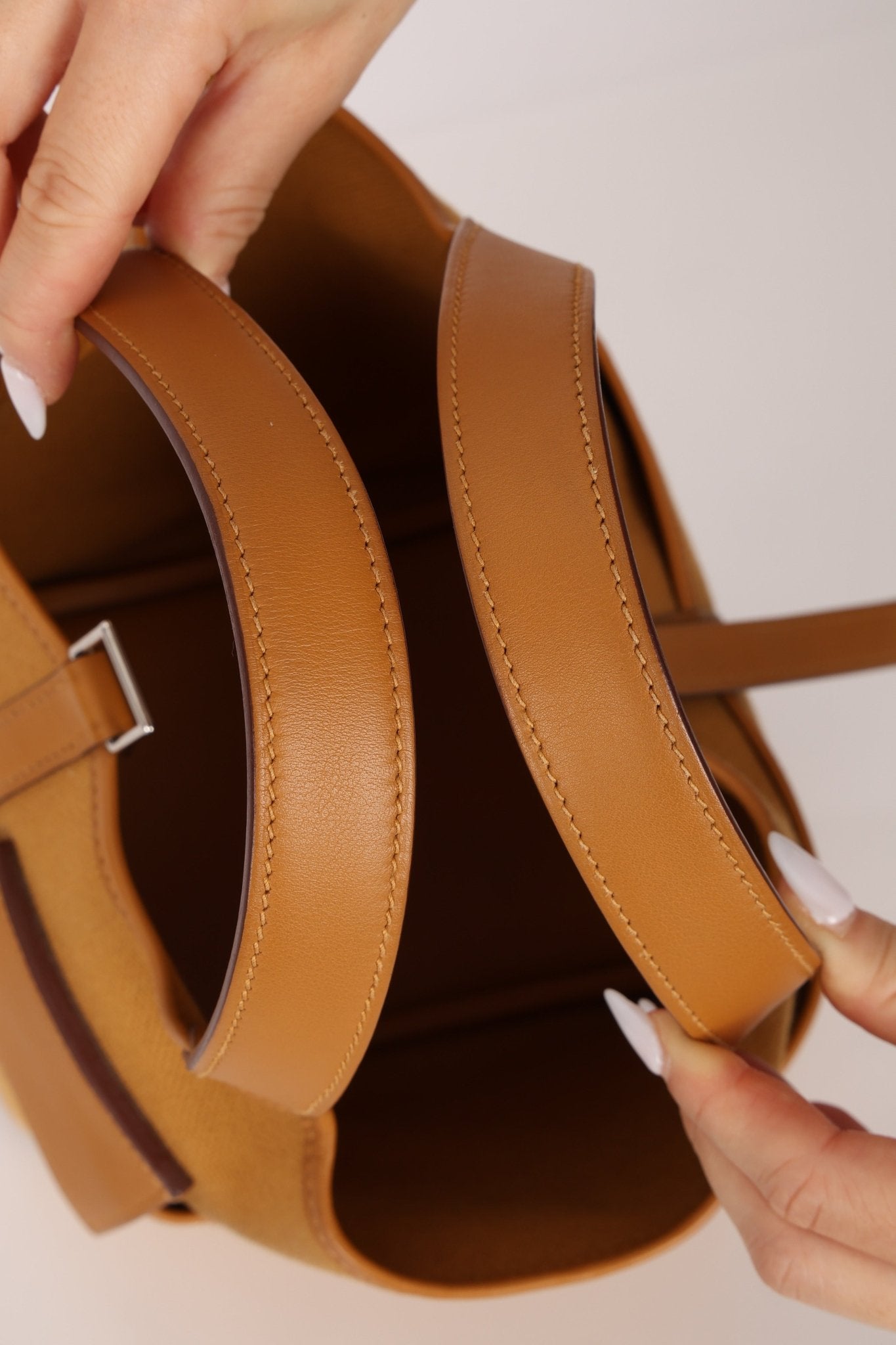 Hermès 2021 Sesame Toile Goeland and Swift Cargo Picotin 18 PHW - FashioNica