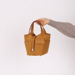 Hermès 2021 Sesame Toile Goeland and Swift Cargo Picotin 18 PHW - FashioNica