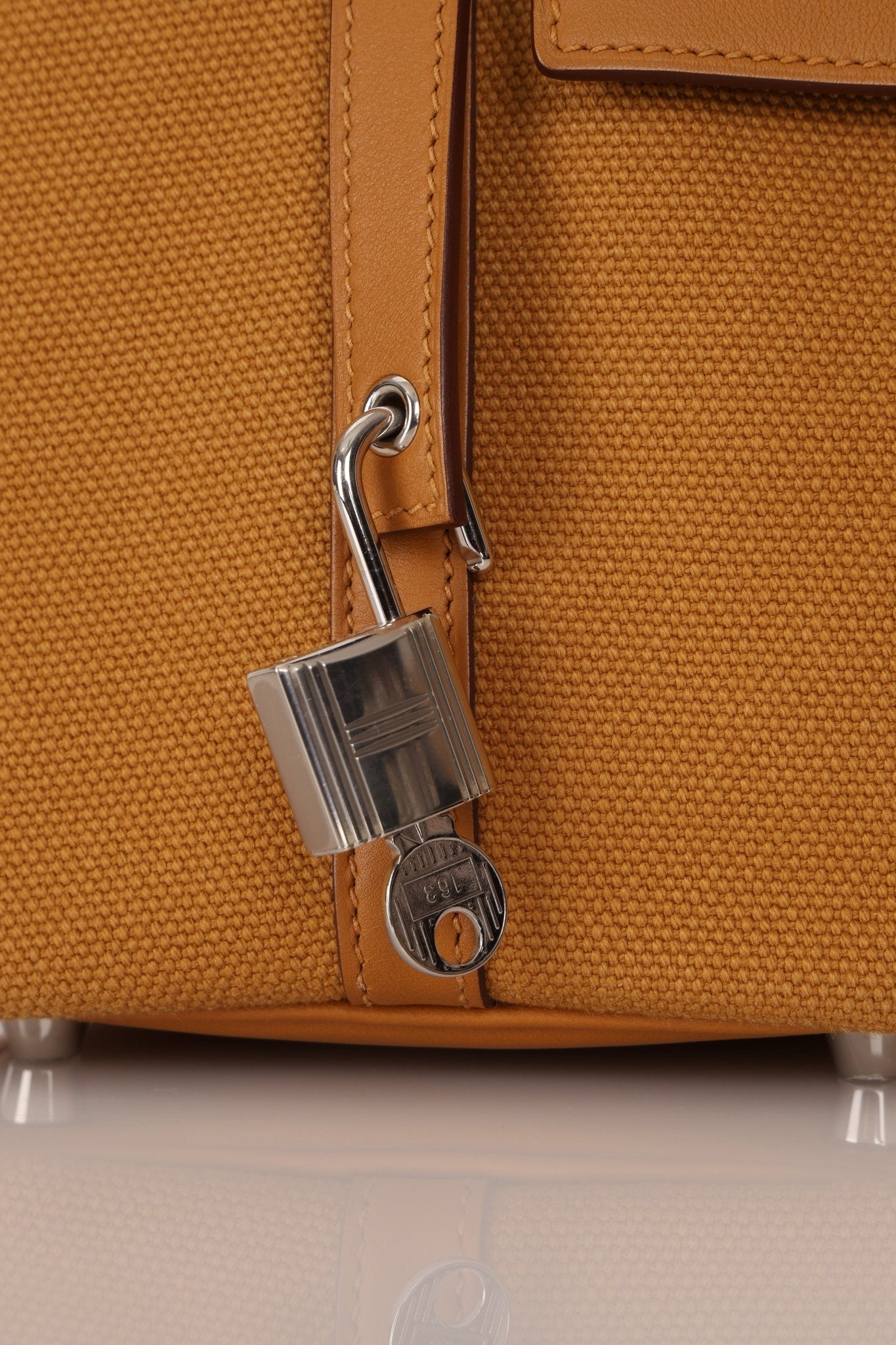 Hermès 2021 Sesame Toile Goeland and Swift Cargo Picotin 18 PHW - FashioNica