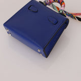 Hermès 2021 Tadelakt Bleu Electrique Micro Kelly Twilly PHW - FashioNica