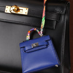 Hermès 2021 Tadelakt Bleu Electrique Micro Kelly Twilly PHW - FashioNica