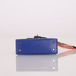 Hermès 2021 Tadelakt Bleu Electrique Micro Kelly Twilly PHW - FashioNica