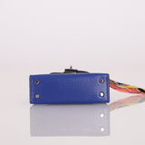 Hermès 2021 Tadelakt Bleu Electrique Micro Kelly Twilly PHW - FashioNica