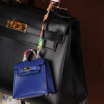 Hermès 2021 Tadelakt Bleu Electrique Micro Kelly Twilly PHW - FashioNica
