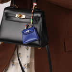 Hermès 2021 Tadelakt Bleu Electrique Micro Kelly Twilly PHW - FashioNica