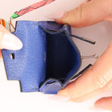 Hermès 2021 Tadelakt Bleu Electrique Micro Kelly Twilly PHW - FashioNica