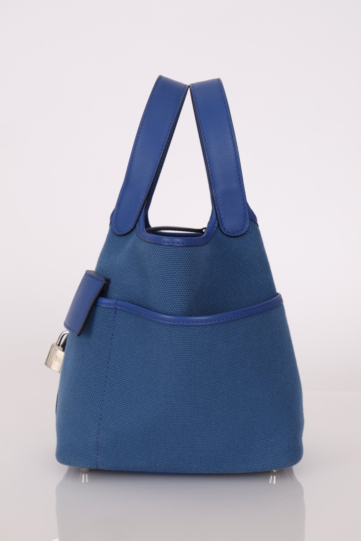 Hermès 2022 Bleu France Cargo Picotin 18 - FashioNica