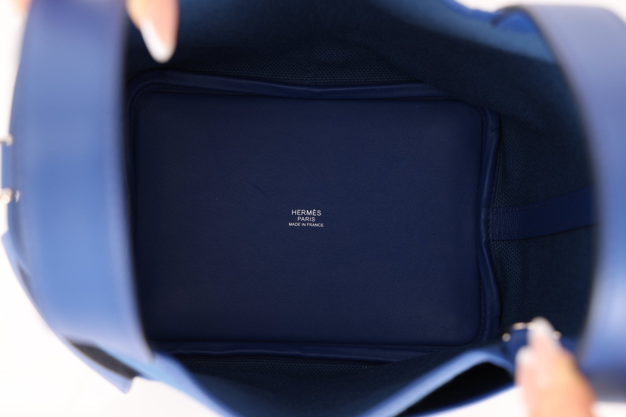 Hermès 2022 Bleu France Cargo Picotin 18 - FashioNica