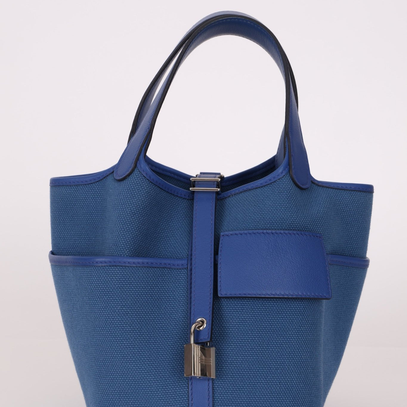 Hermès 2022 Bleu France Cargo Picotin 18 - FashioNica