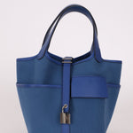 Hermès 2022 Bleu France Cargo Picotin 18 - FashioNica