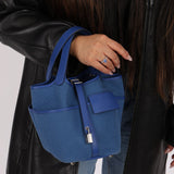 Hermès 2022 Bleu France Cargo Picotin 18 - FashioNica