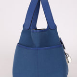 Hermès 2022 Bleu France Cargo Picotin 18 - FashioNica