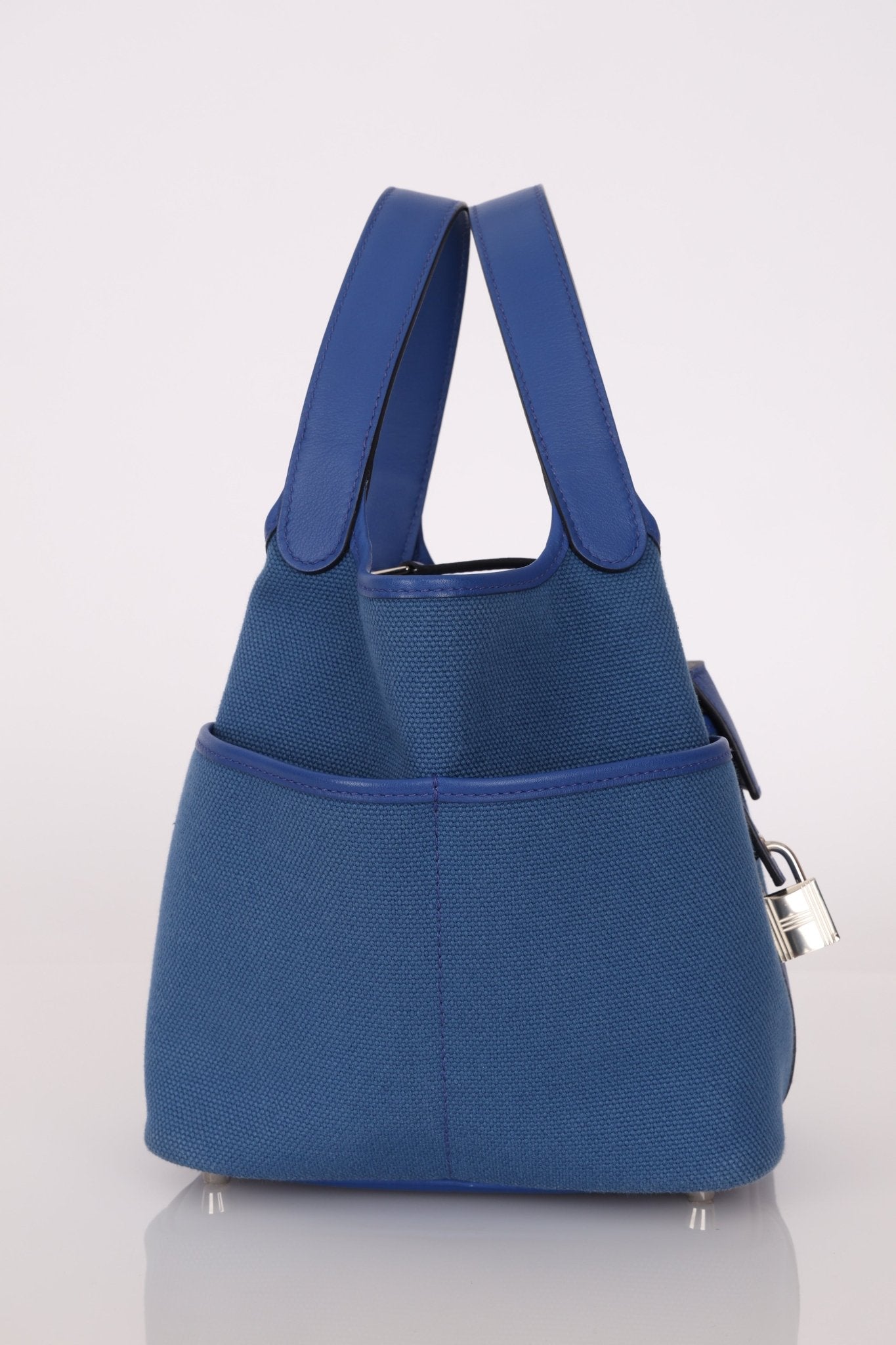 Hermès 2022 Bleu France Cargo Picotin 18 - FashioNica